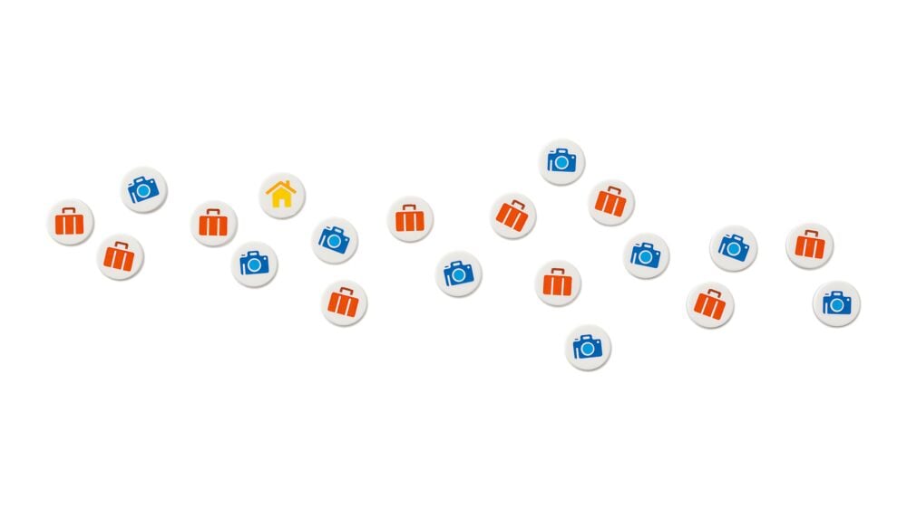 LEGO® Reiseminner. Byggesett med verdenskart 41838