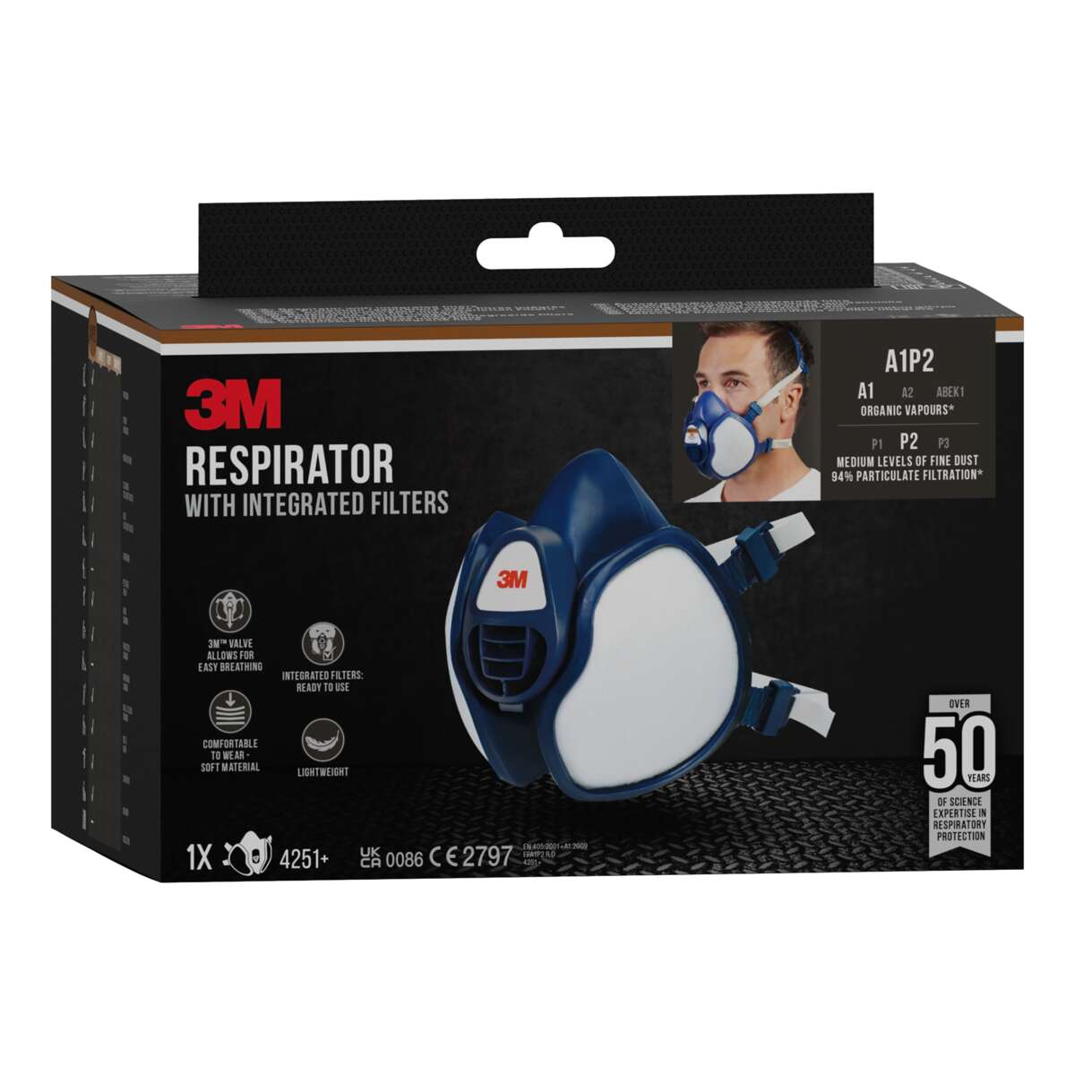 3M™ 8812 støvmaske, FFP1, med Cool Flow™