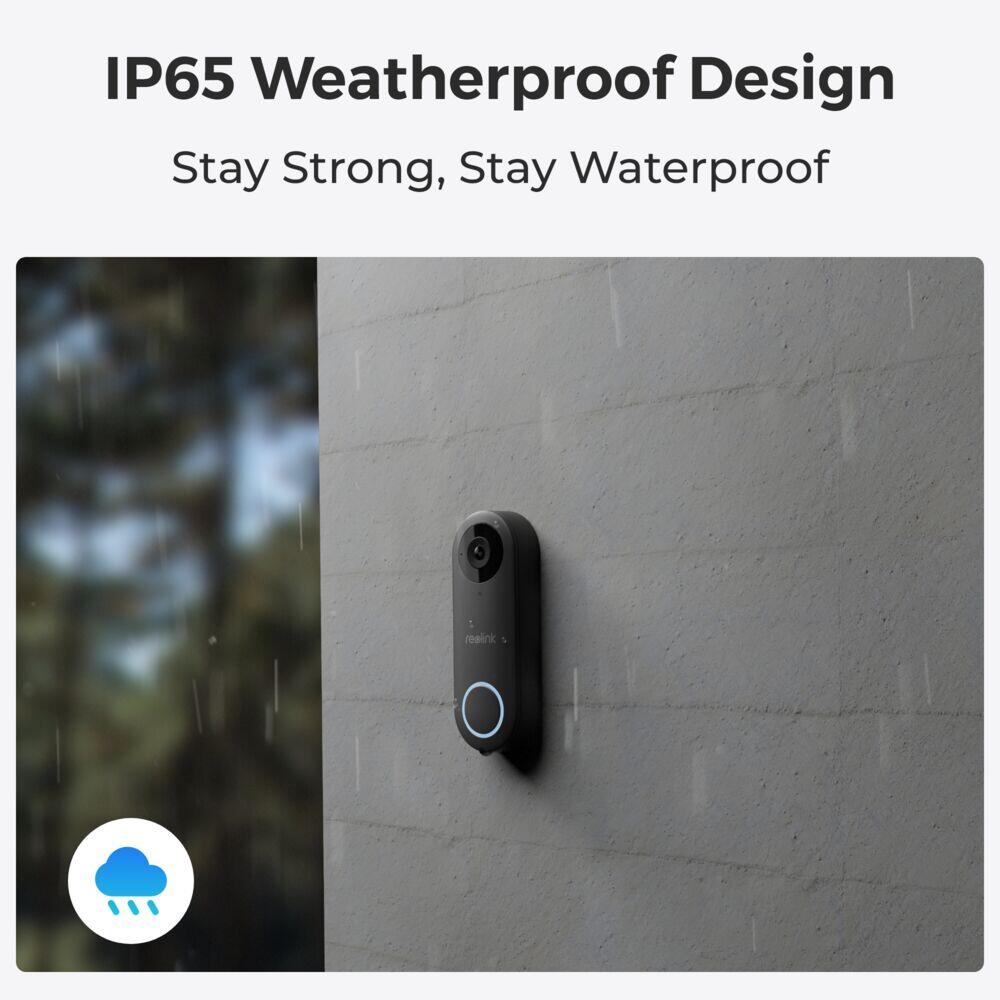 Reolink Smart 2K+ Video Doorbell WiFi-ringeklokke med 5 MP kamera