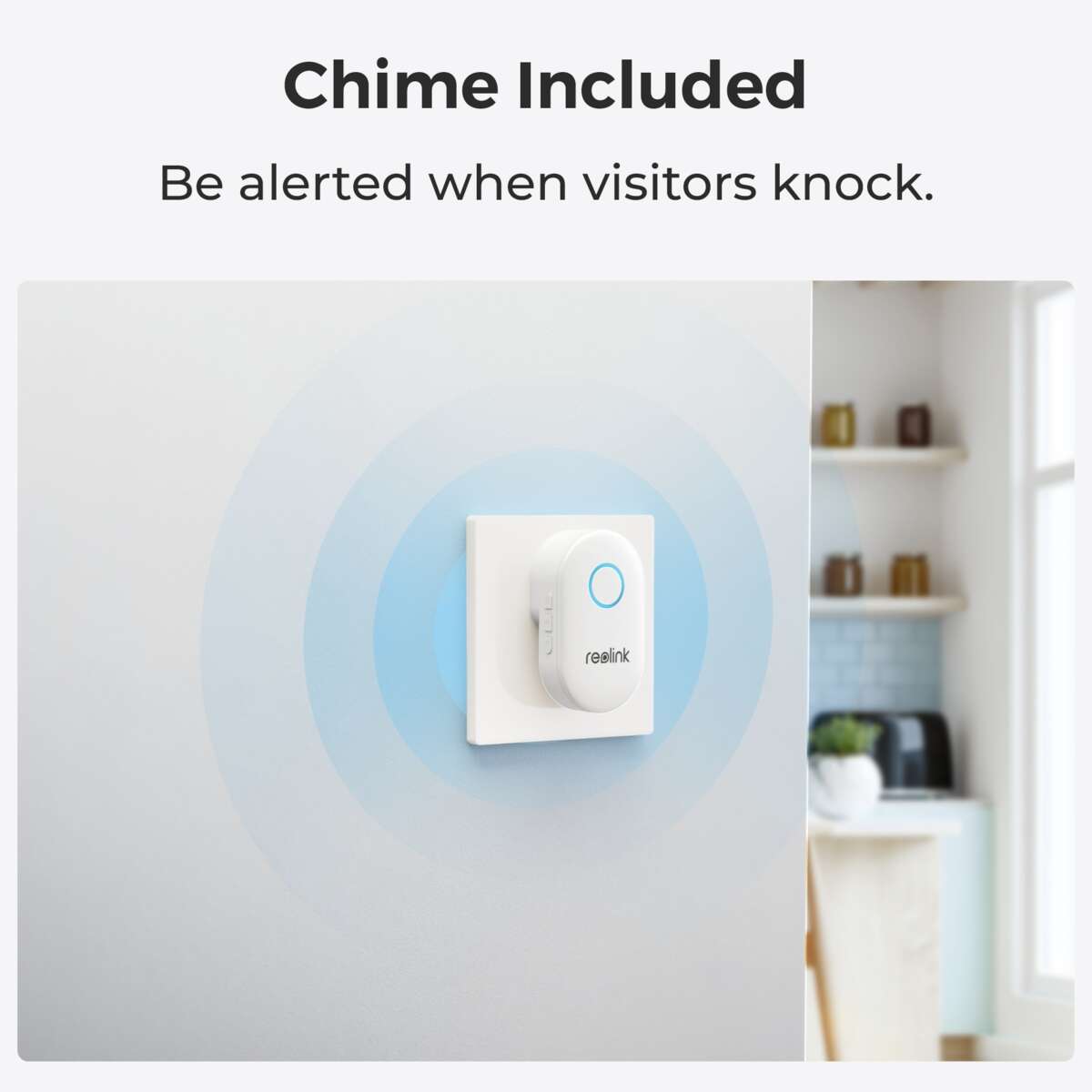 Reolink Smart 2K+ Video Doorbell WiFi-ringeklokke med 5 MP kamera