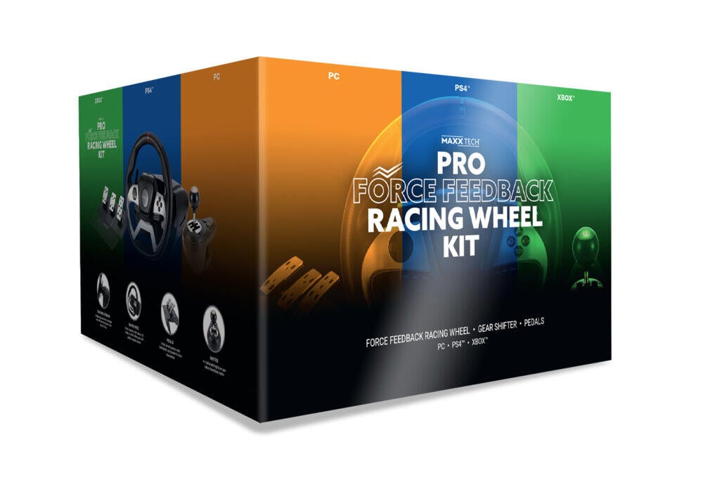 MAXX TECH 382023 Multi Pro + Racing Kit for PC, Xbox & PS4