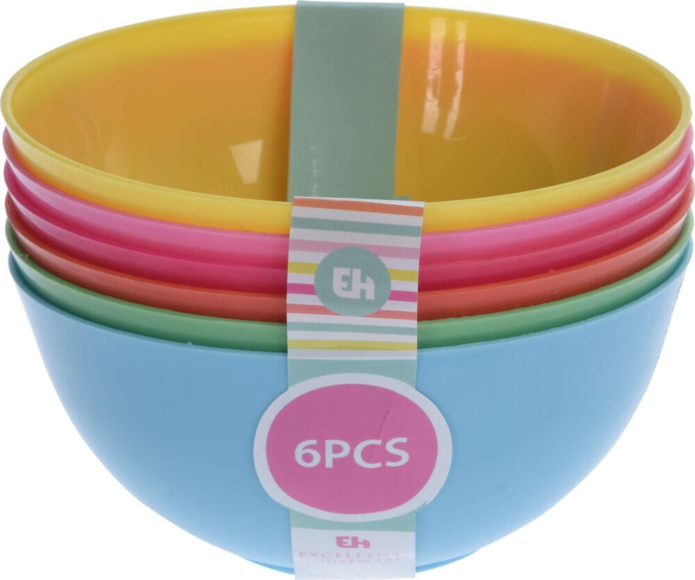 Skåler i plast 6pk
