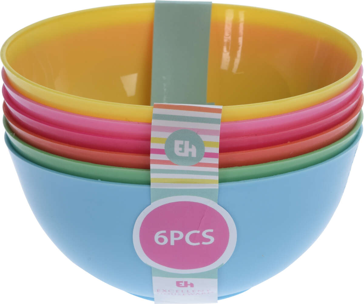 Skåler i plast 6pk