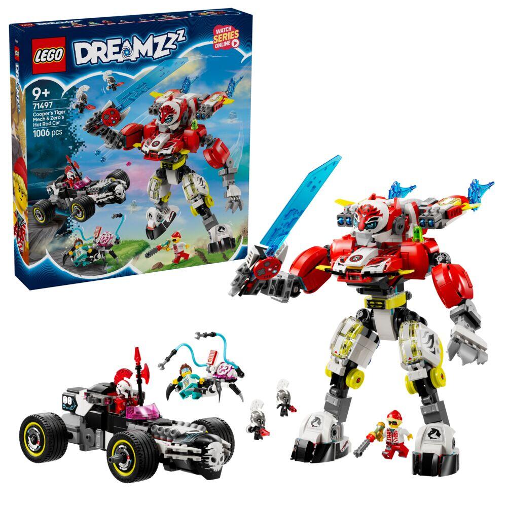 LEGO® DREAMZzz™ Coopers tigerrobot og Zeros hotrod 71497