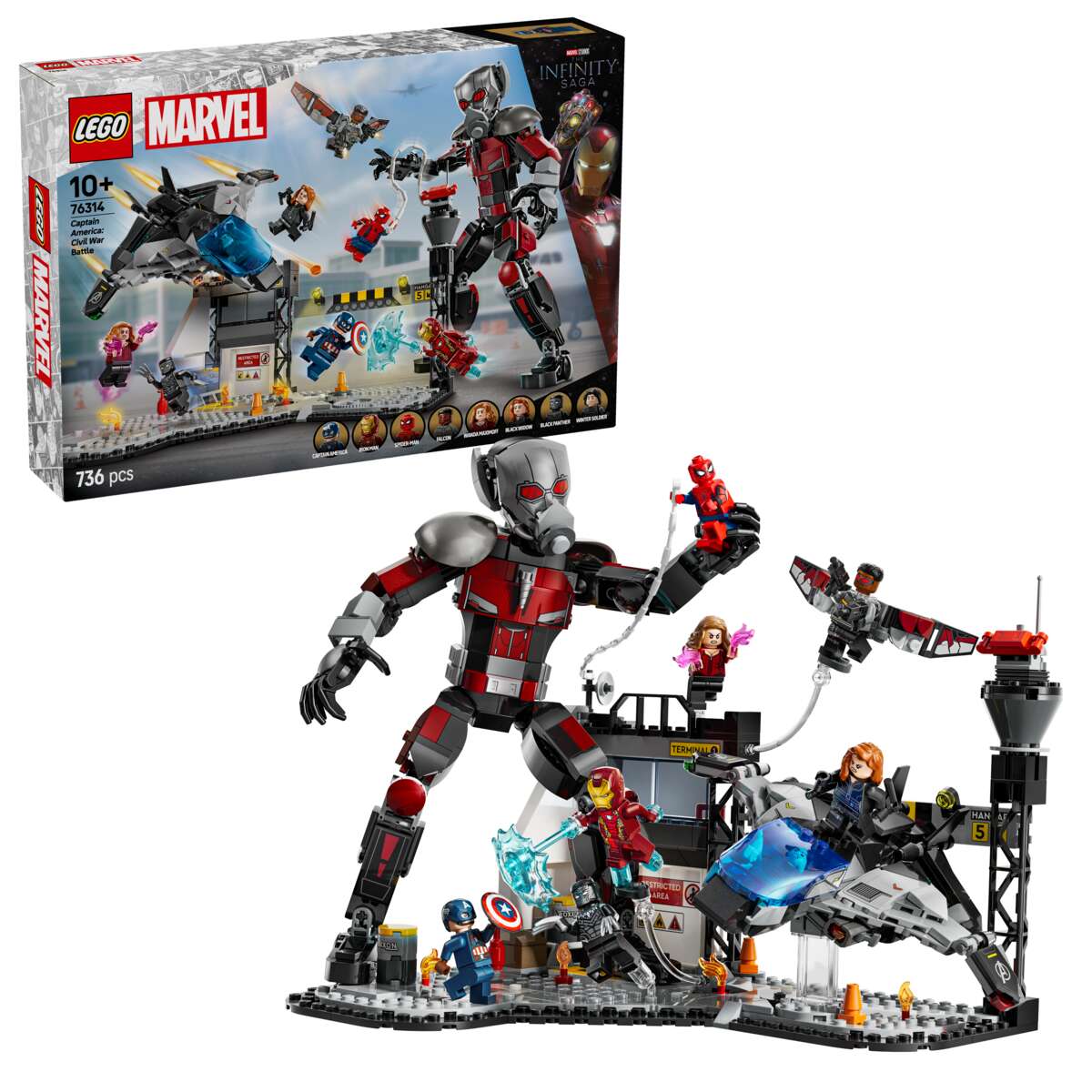 LEGO® Marvel Actionfylt kamp fra Captain America: Civil War 76314
