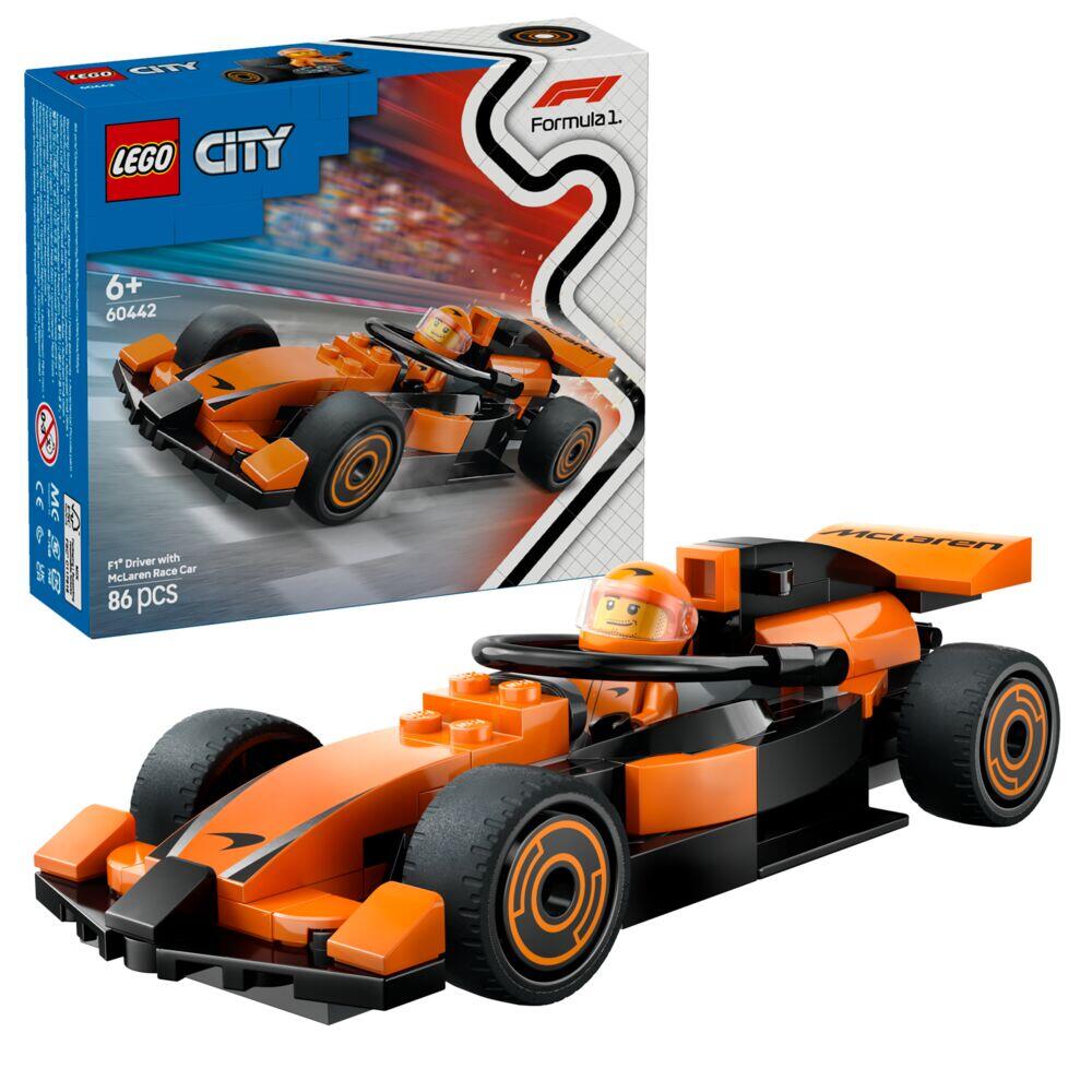 LEGO® City F1®-fører med McLaren-racerbil 60442