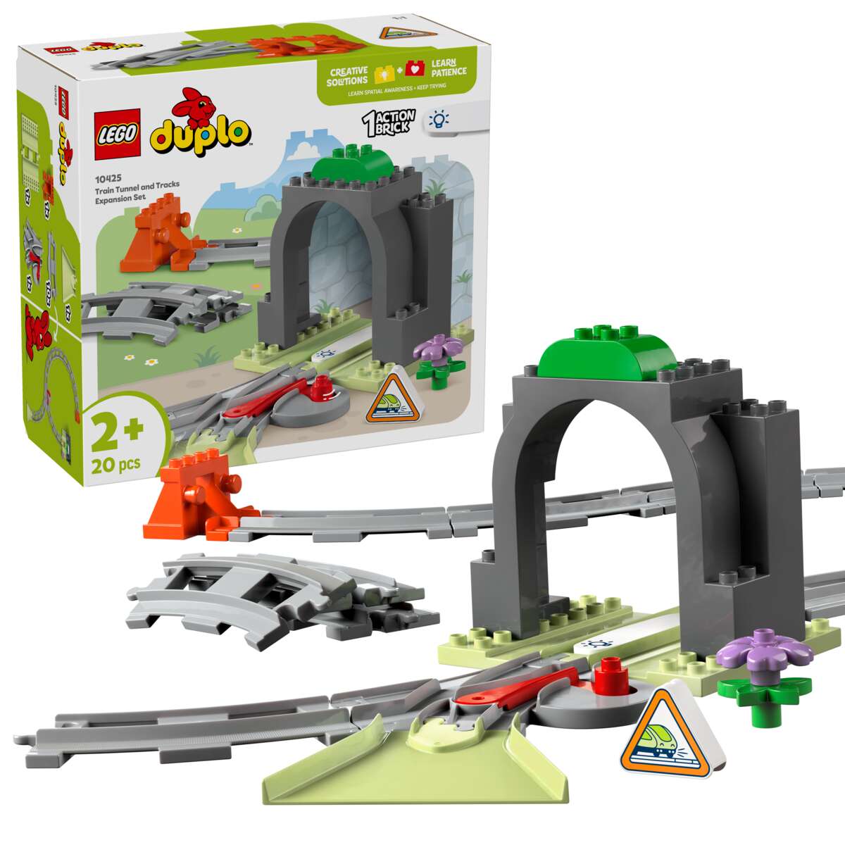 LEGO® DUPLO® Town Utvidelsessett med togtunnel og skinner 10425