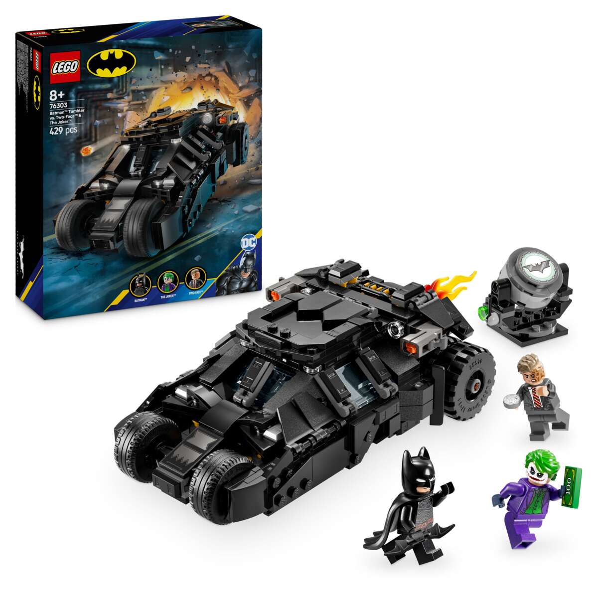 LEGO® DC Batman™: Batman™ med Tumbler mot Two-Face™ og The Joker™ 76303