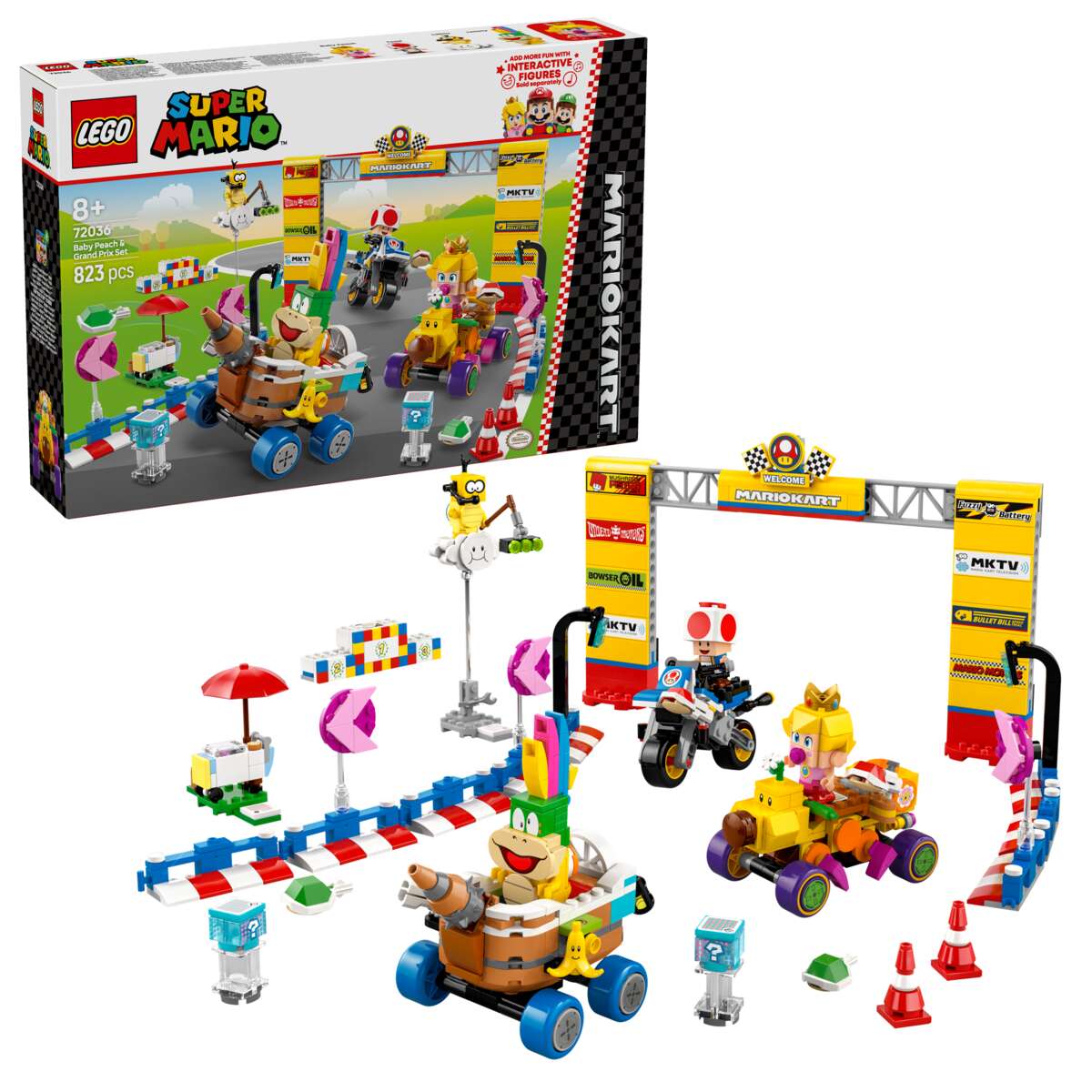 LEGO® Super Mario™: Mario Kart™ – Baby Peach og Grand Prix 72036