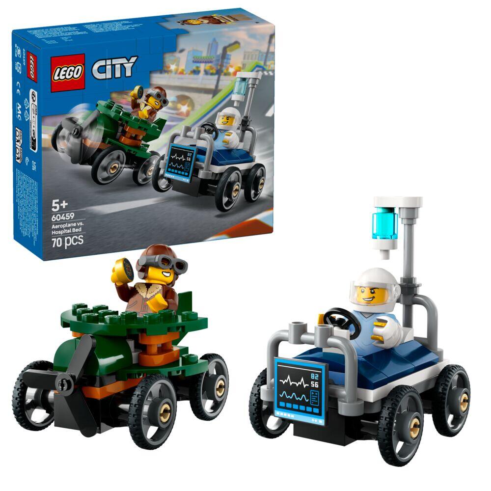 LEGO® City Racerbilpakke flybil mot sykesengbil 60459
