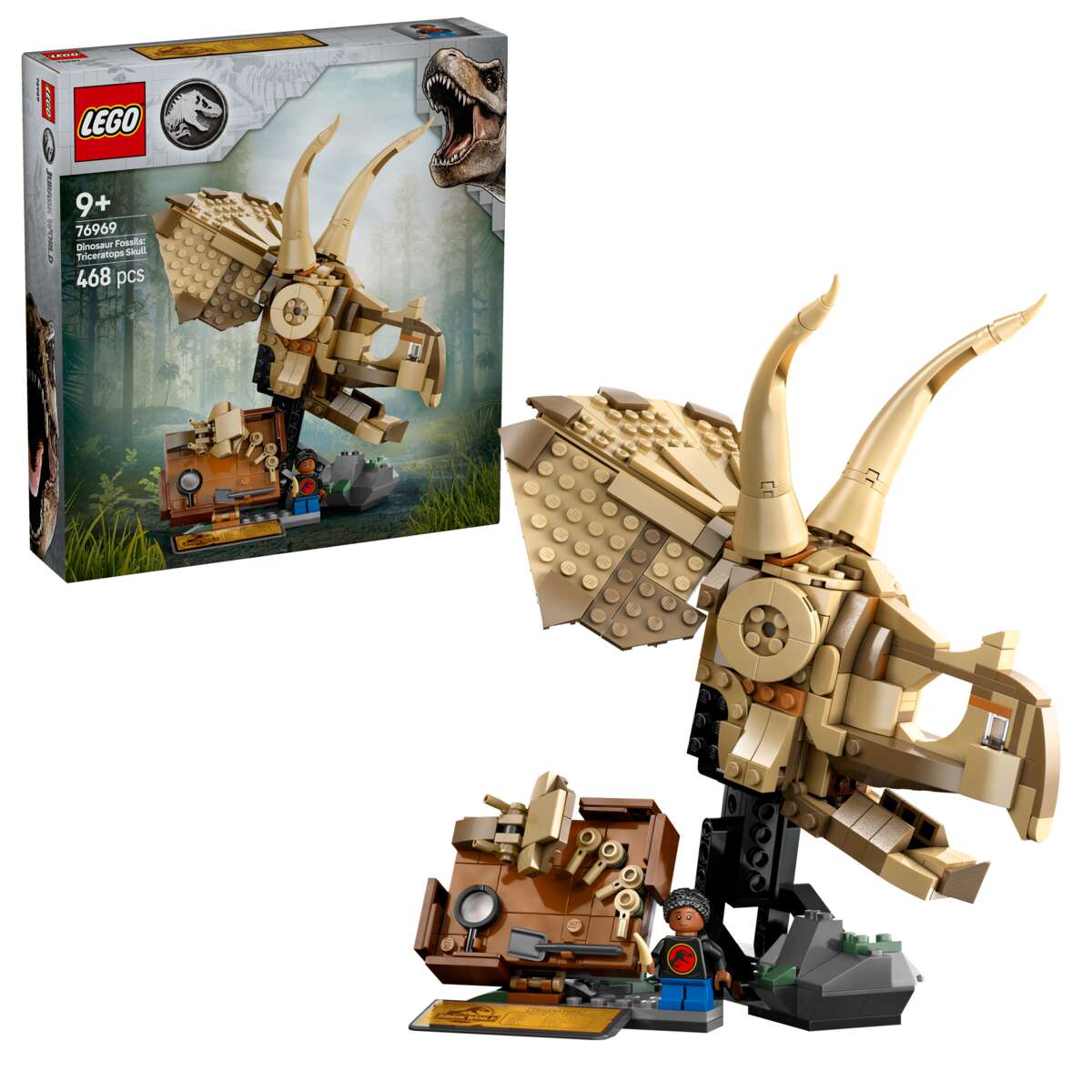 LEGO® Jurassic World Dinosaurfossiler: triceratops-hodeskalle 76969
