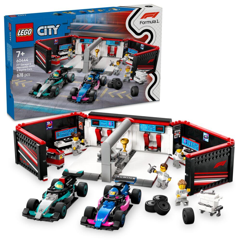 LEGO® City F1®-verksted med Mercedes-AMG og Alpine 60444