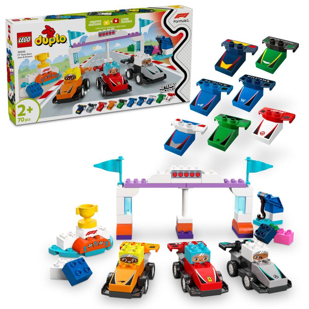 LEGO® DUPLO® Town F1® Team med racerbiler og sjåfører 10445