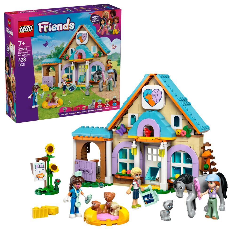 LEGO® Friends Dyreklinikk med hest og kjæledyr 42651