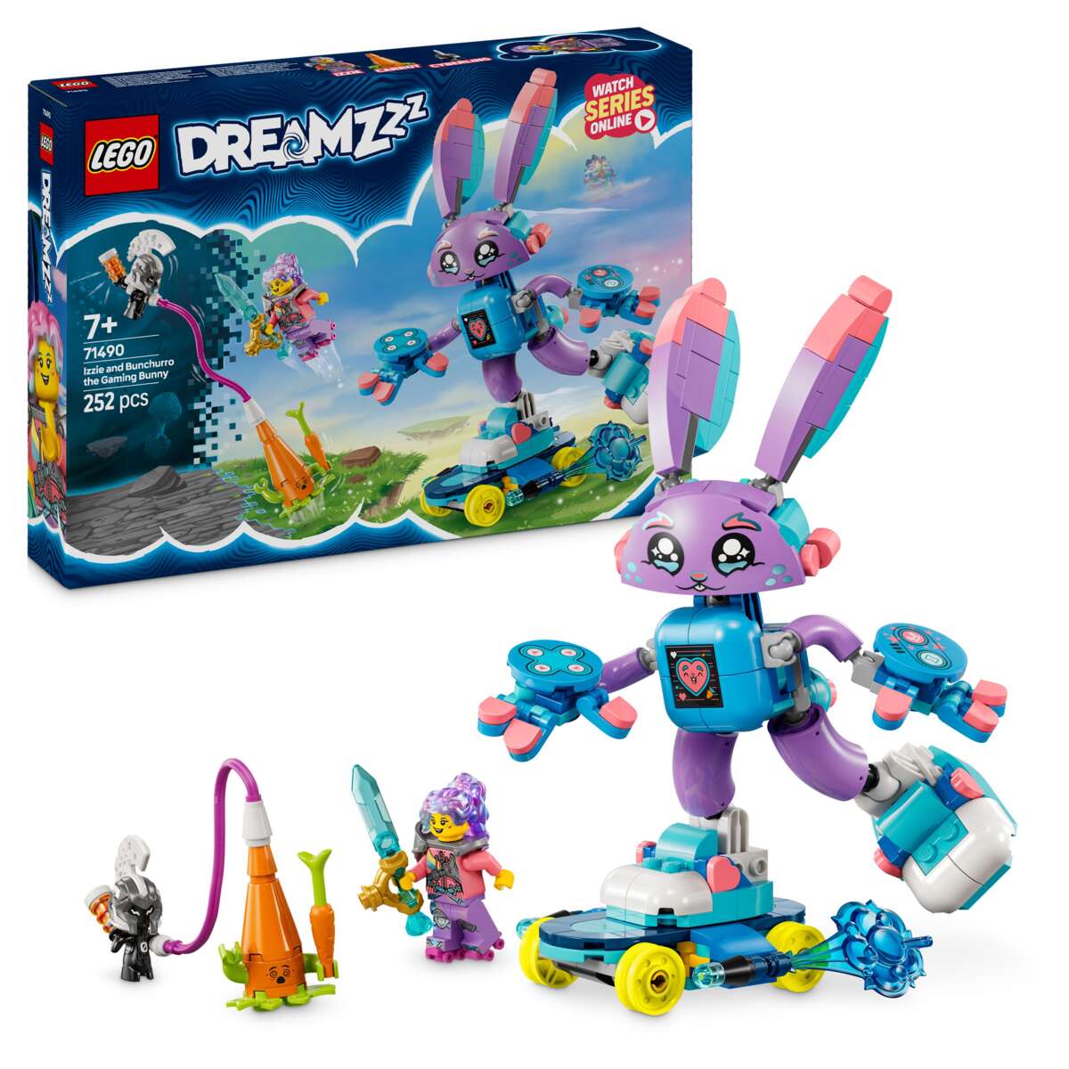 LEGO® DREAMZzz™ Izzie og gaming-kaninen Bunchurro 71490