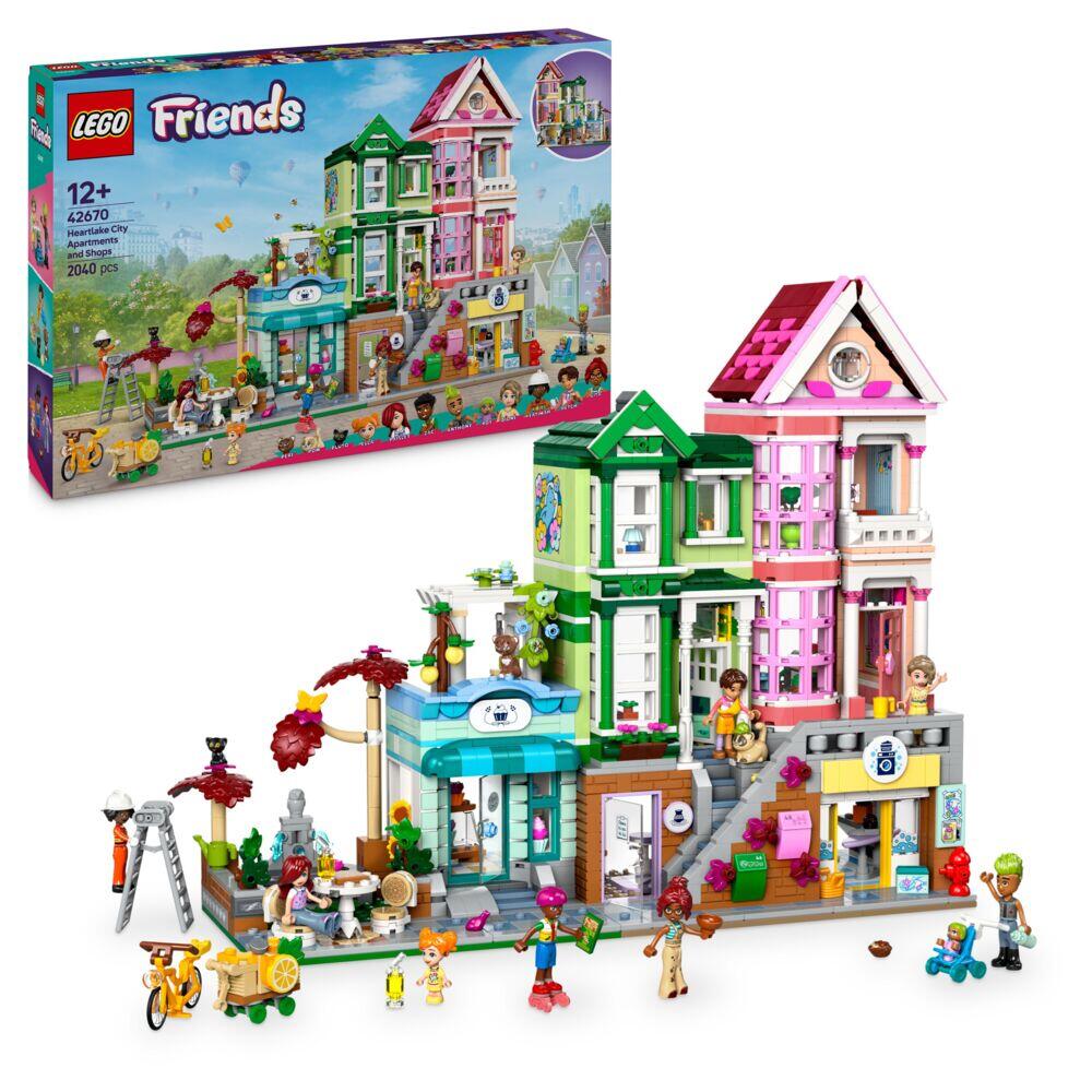 LEGO® Friends Leiligheter og butikker i Heartlake City 42670