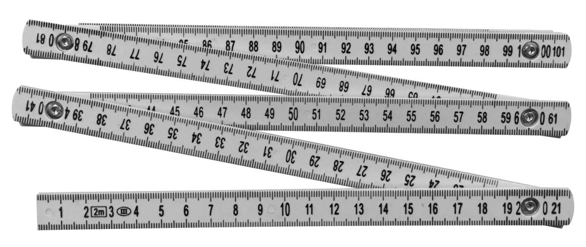 Obs BYGG 200 cm meterstokk