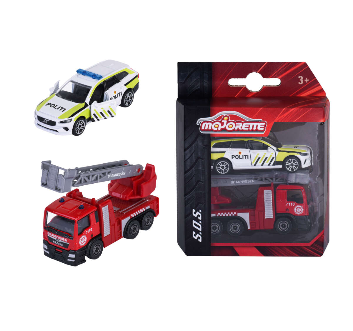 Majorette Norske SOS biler 2pk