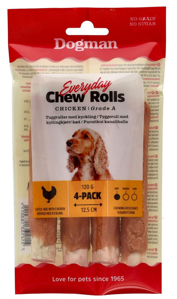 Dogman Everyday Chew Rolls Kylling 120g