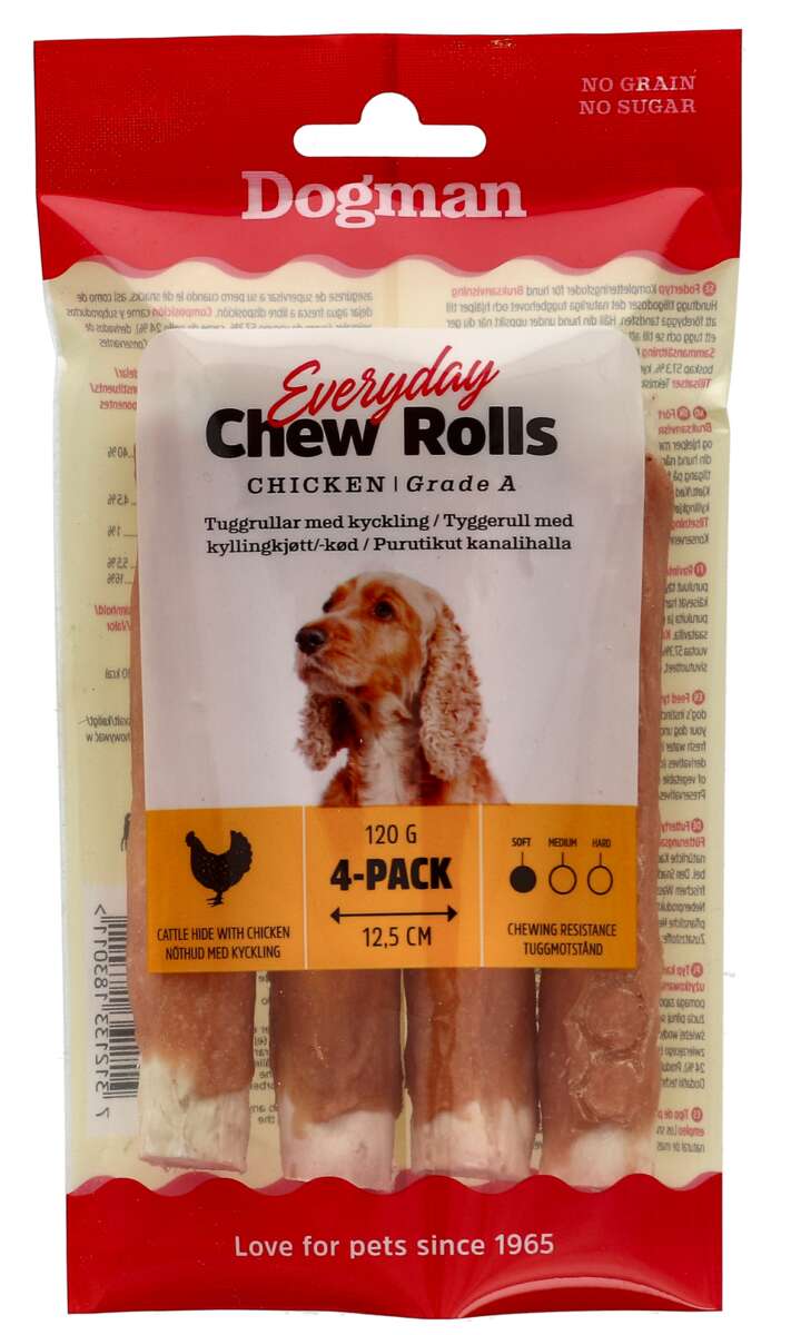 Dogman Everyday Chew Rolls Kylling 120g