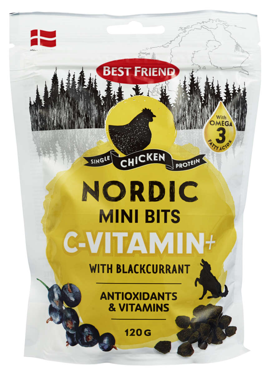 Best Friend Nordic Mini Bits Kylling Vitamin-C 120g