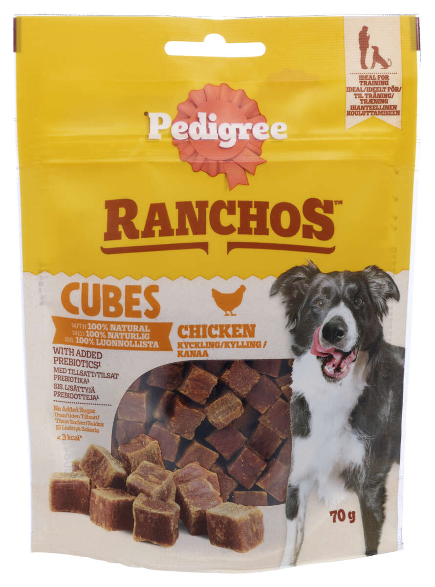 Pedigree® Ranchos Cubes Chicken 70g