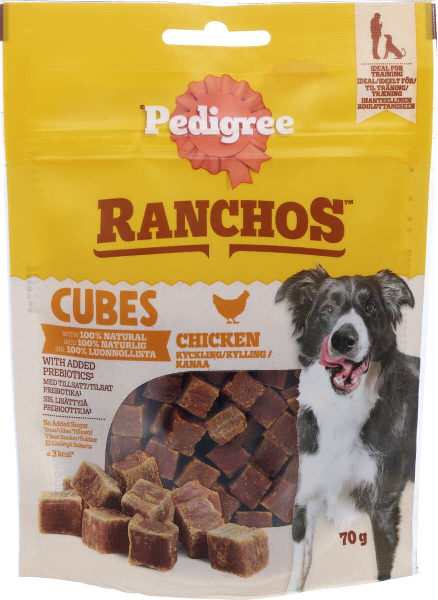 Pedigree® Ranchos Cubes Chicken 70g