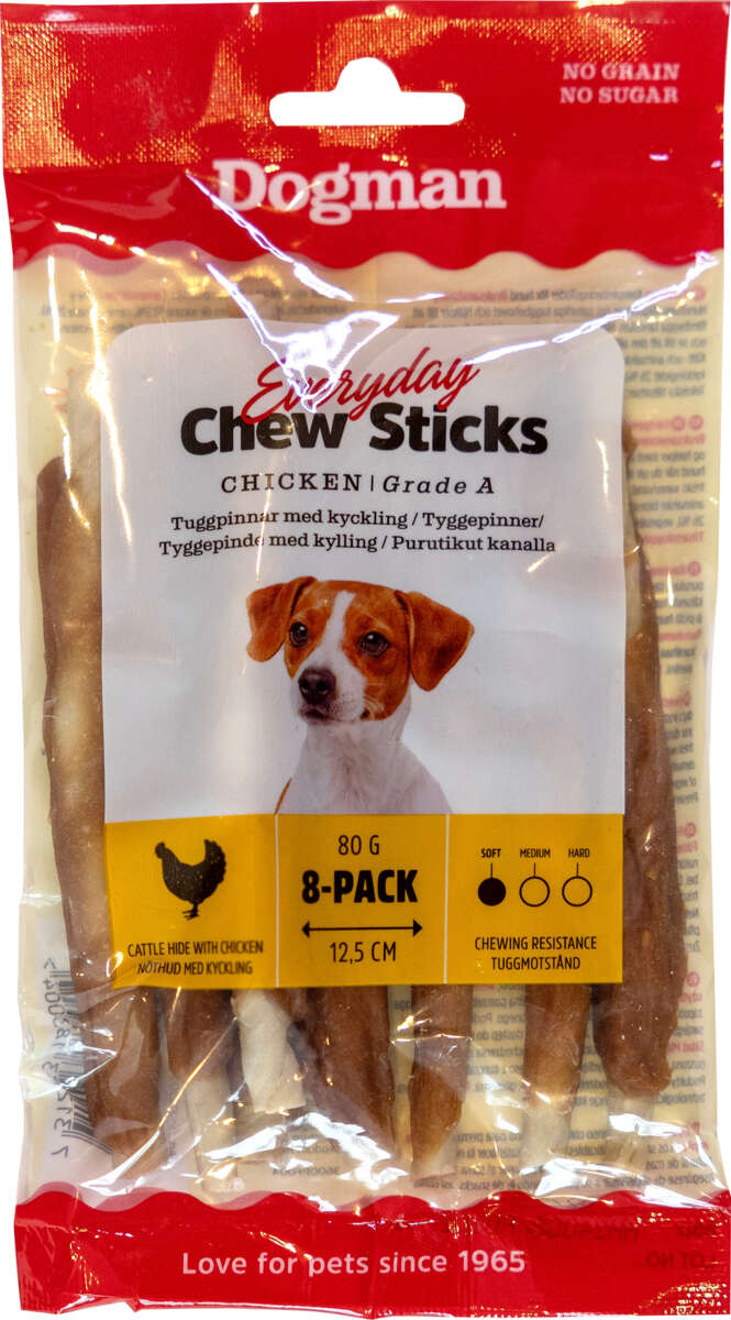 Dogman Everyday Chew Sticks Kylling 80g