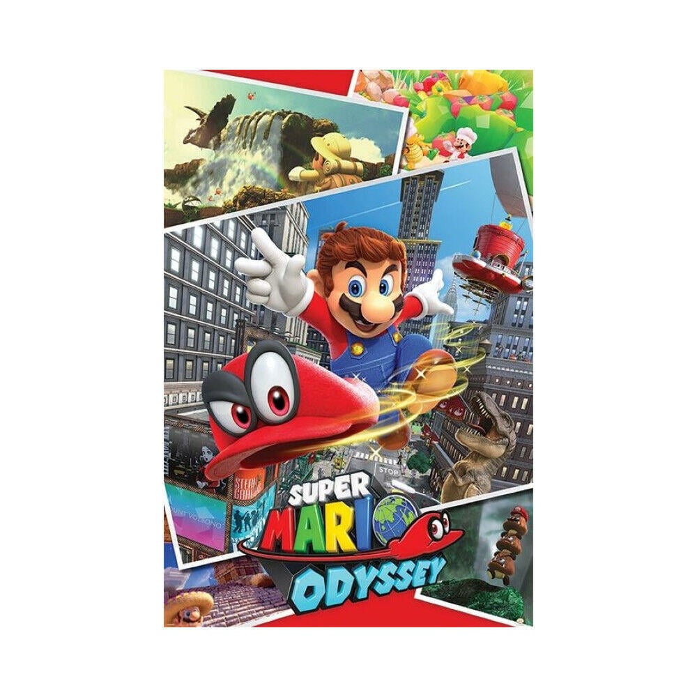 Super Mario Odyssey (Collage) plakat