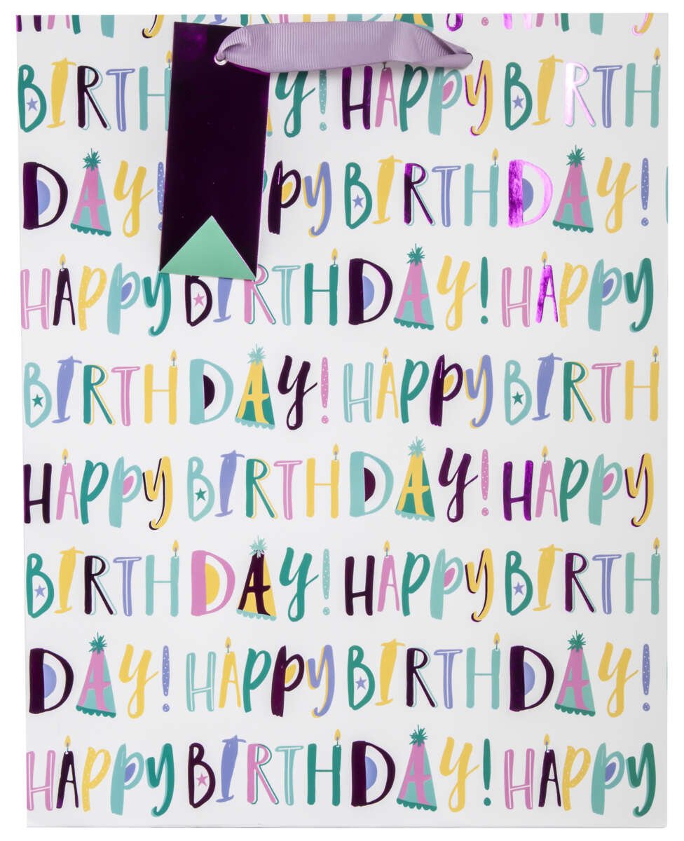 Gavepose stor Happy Birthday