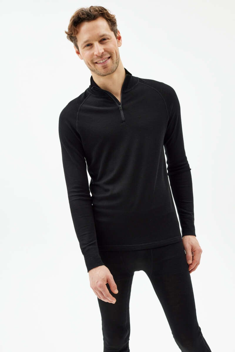 Pierre Robert 1/4 zip ulltrøye herre