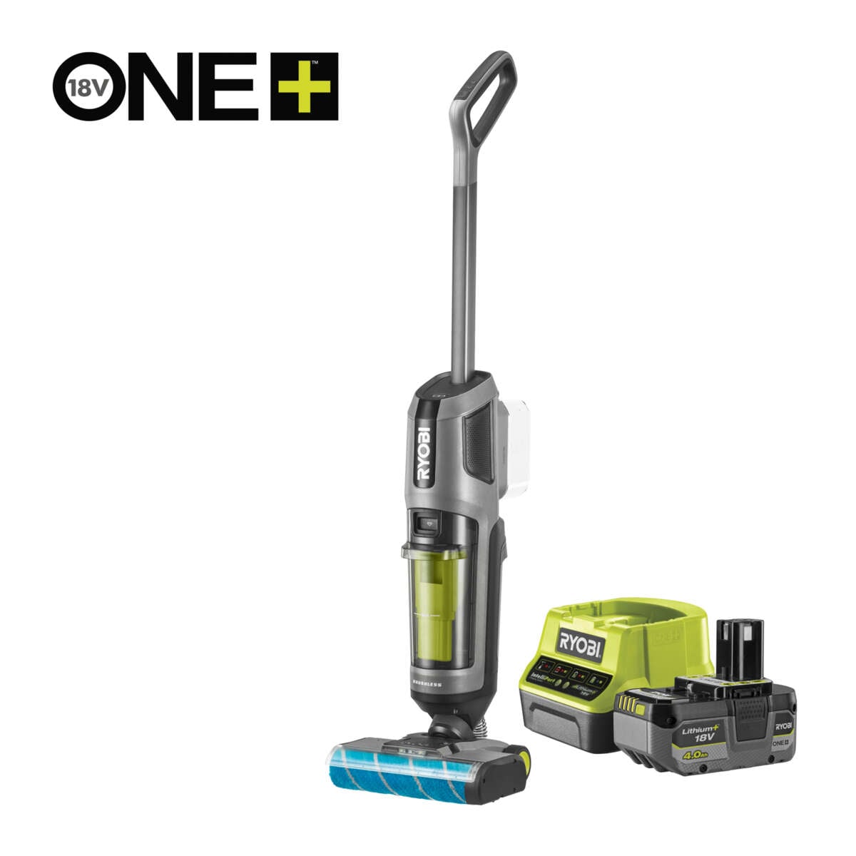 Ryobi ONE+ RHFC18BL-1X40G 3-i-1 gulvvasker m/batteri