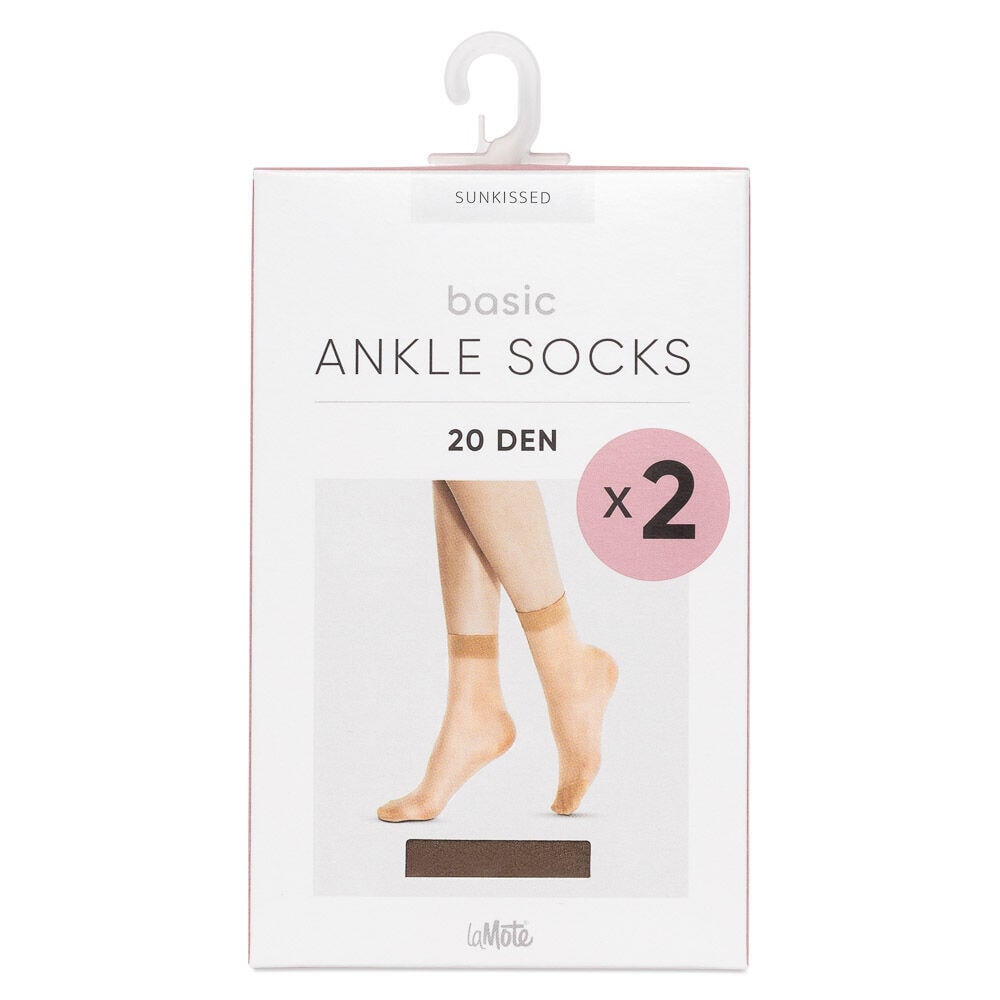 La Mote Basic ankelsokker 20 den 2-pk dame