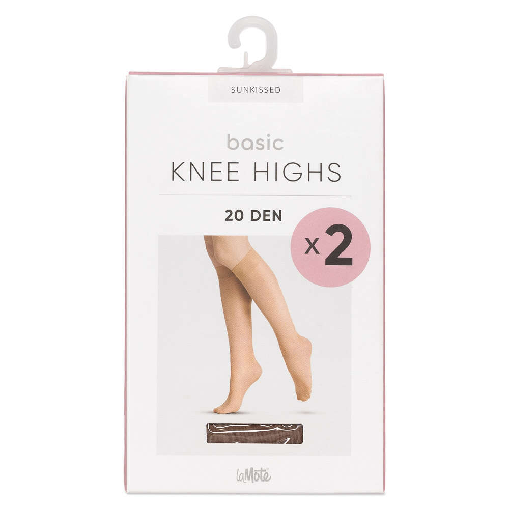 La Mote Basic knestrømper 20 den 2-pk dame