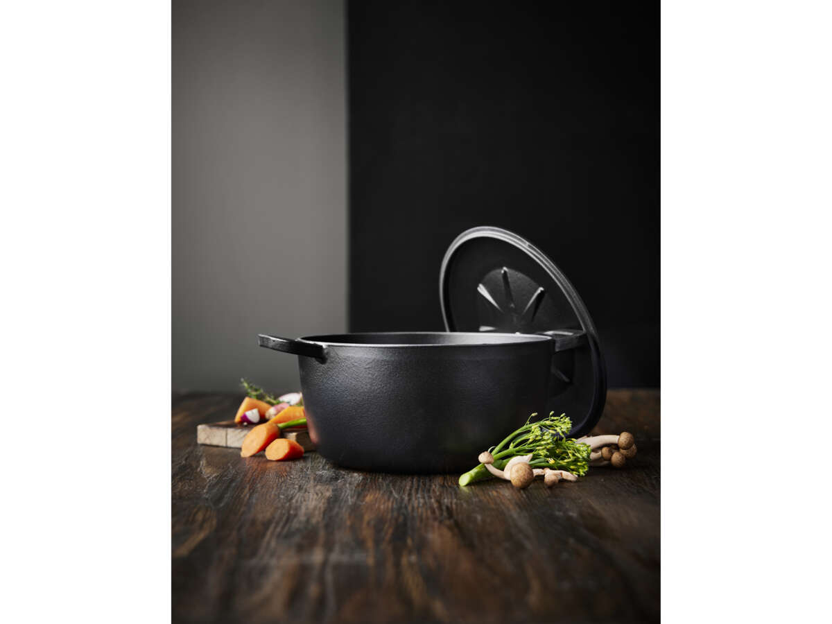 Funktion støpejernsgryte