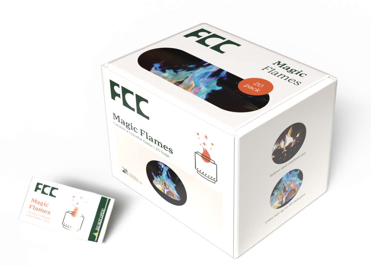 FCC Magic Fire fargepulver til bål 20-pk