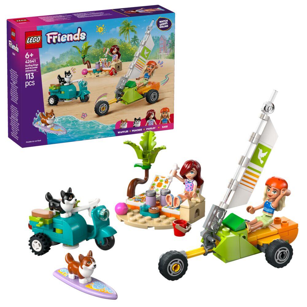 LEGO® Friends Lekesett med surfende hunder og scooter 42641