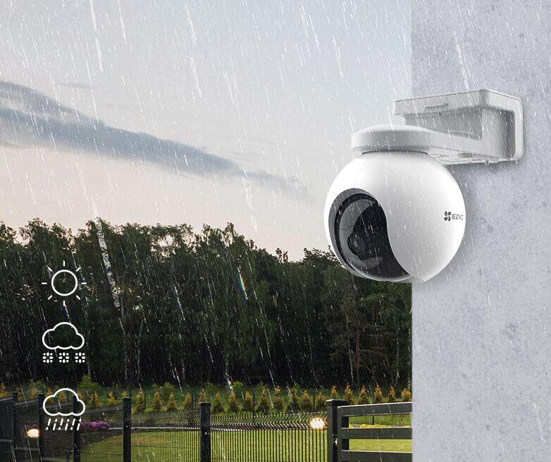 EZVIZ HB8 2K batteridrevet Wi-Fi-kamera for panorering og tilt
