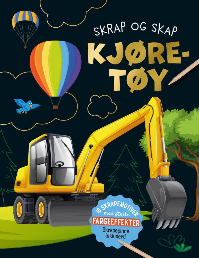 Skrap og skap kjøretøy aktivitetsbok