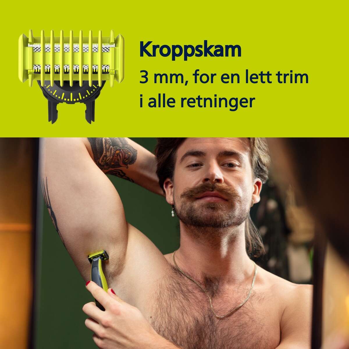 Philips OneBlade QP2834/23 skjegg - og kroppstrimmer