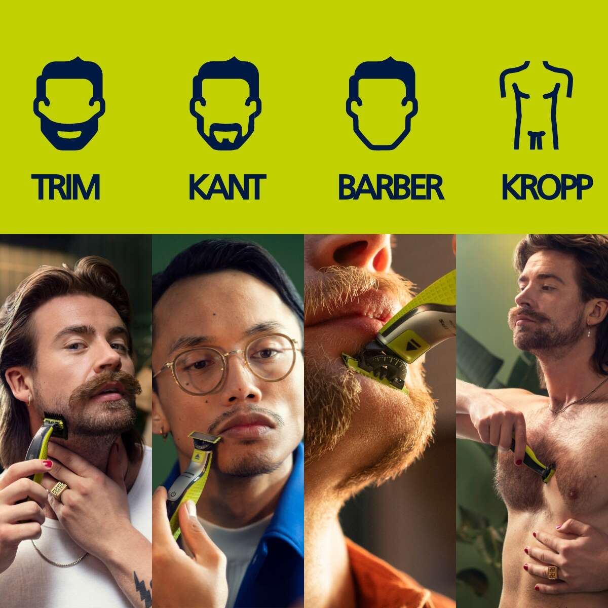 Philips OneBlade QP2834/23 skjegg - og kroppstrimmer