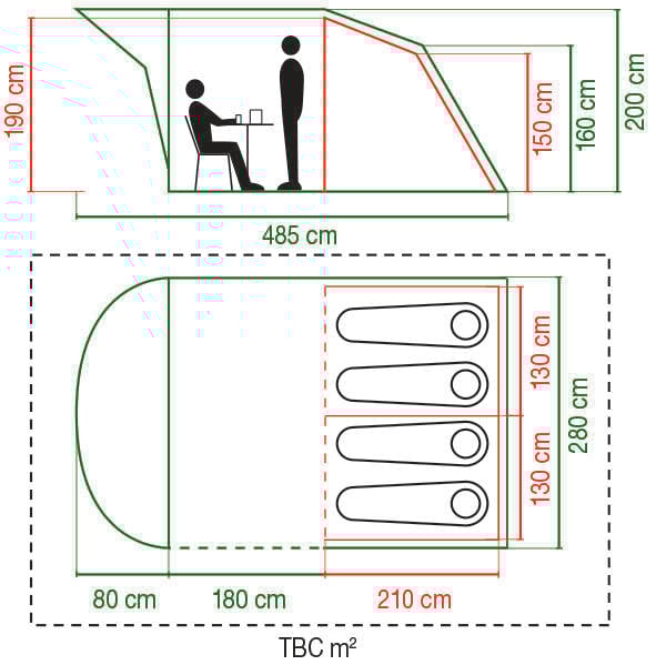 Coleman Oak Canyon 4 familietelt