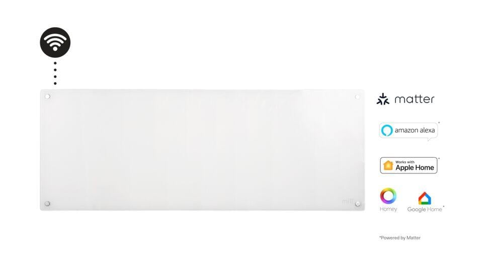 Mill Glass WiFi Gen 3 1200W panelovn