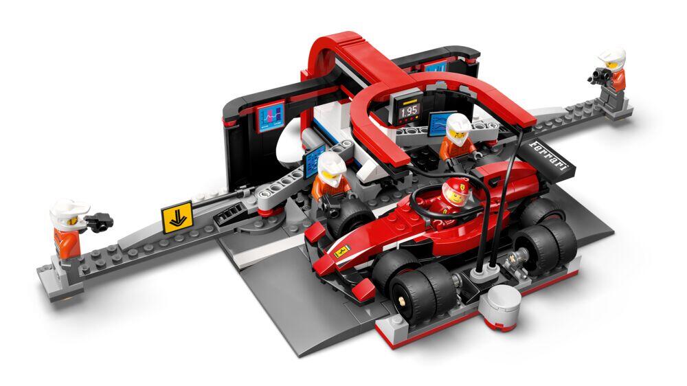 LEGO® City F1®-depotstopp og -team med Ferrari-bil 60443