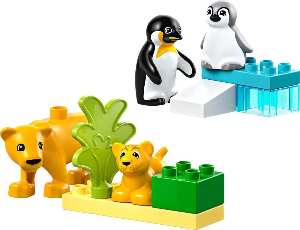 LEGO® DUPLO® Town Villdyrfamilier: Pingviner og løver 10442