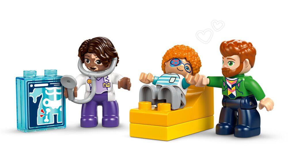 LEGO® DUPLO® Town For første gang: Besøk hos legen 10449