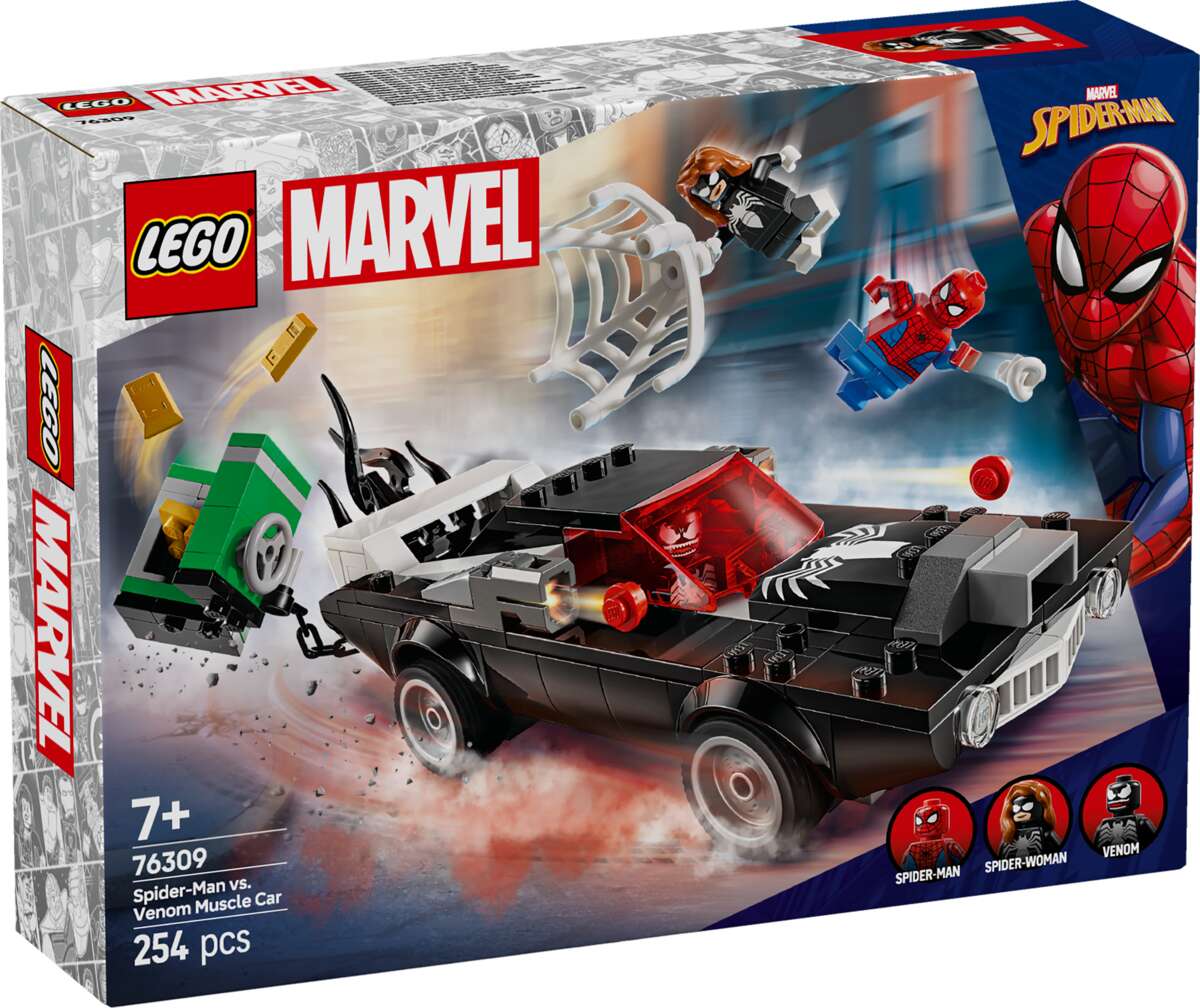 LEGO® Marvel Spider-Man mot Venom med muskelbil 76309