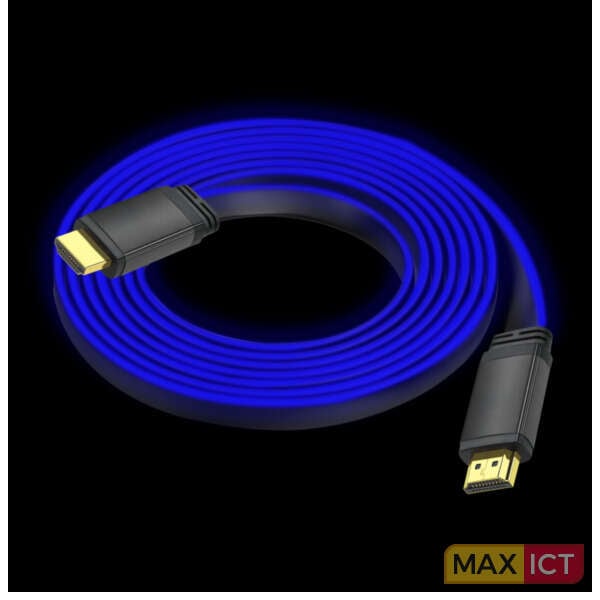 ONIVERSE HDMI LED-kabel 8K 2m - Blå (Multiplattform)