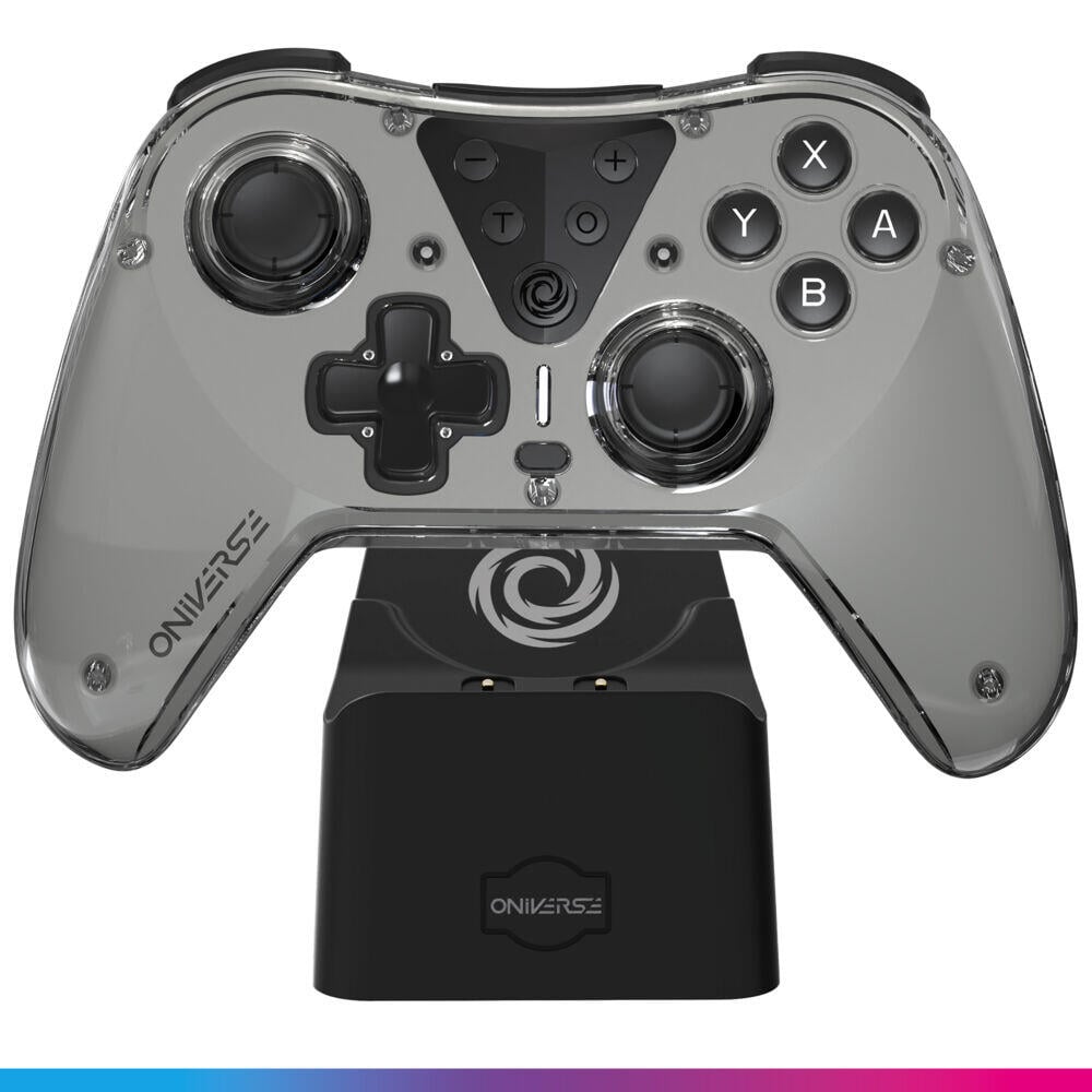 ONIVERSE Trådløs Astralite Bluetooth Controller Røyket Svart + Laderstasjon (Switch PC Mobil)