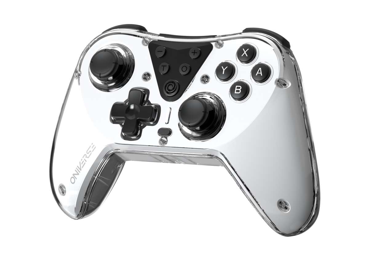 ONIVERSE Trådløs Astralite Bluetooth Controller Røyket Hvit + Laderstasjon (Switch PC Mobil)